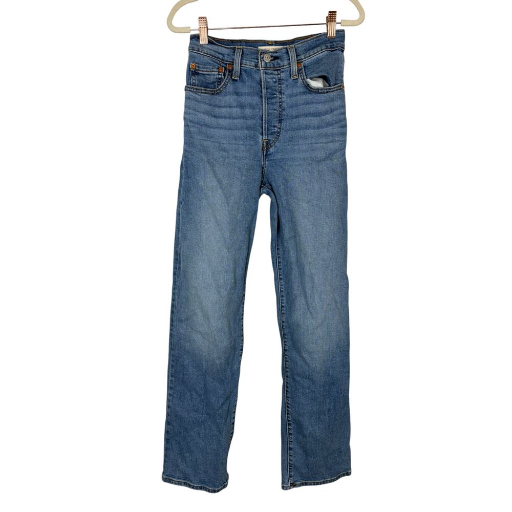 Levis Ribcage Straight Ankle Jeans High Rise Classic Retro Y2K Dance Around 26